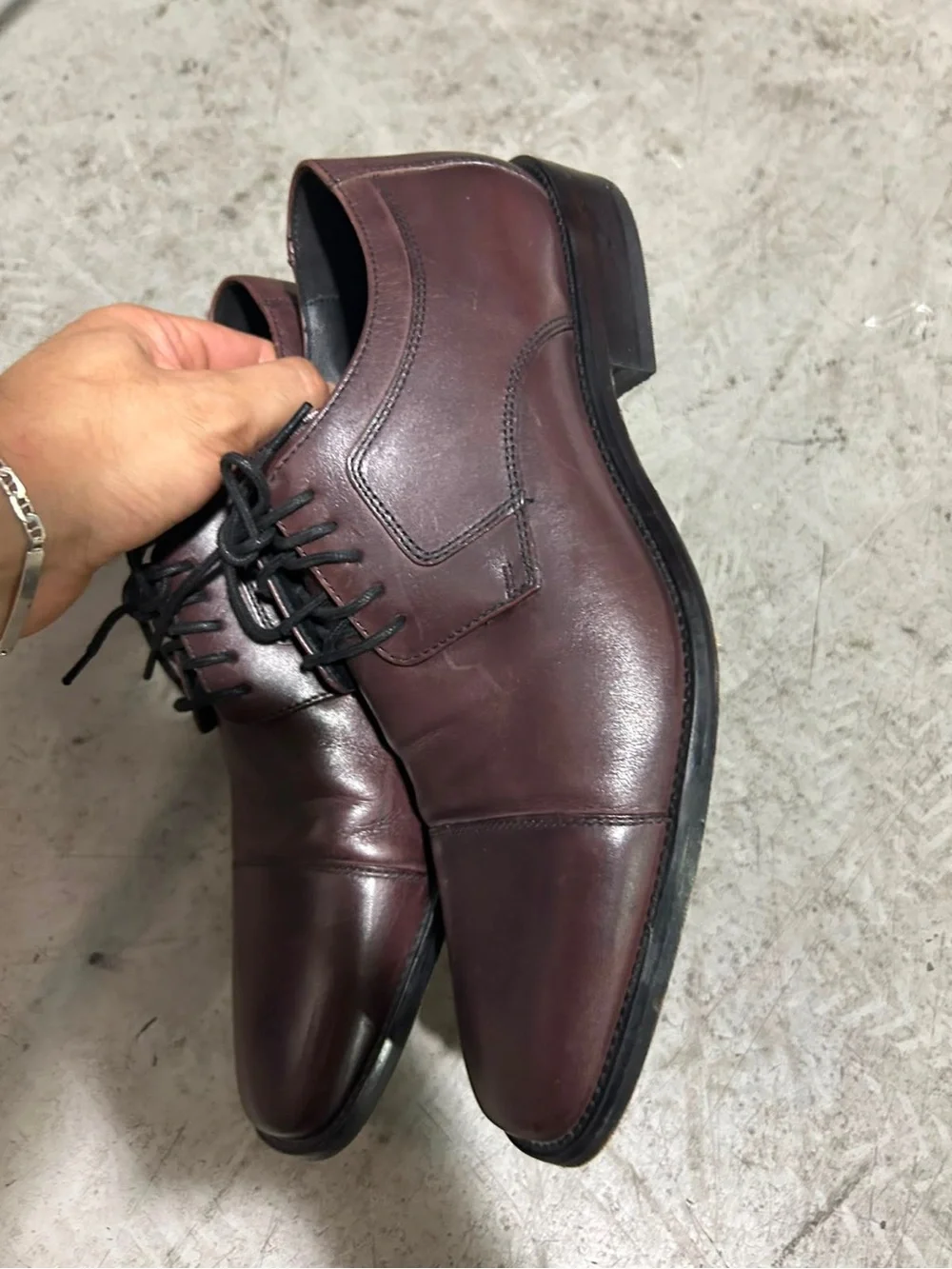 MEN'S BROWN LEATHER DRESS OXFORDS